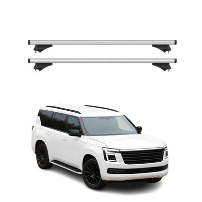 2025-2026 Nissan Armada Roof Rack Cross Bars Luggage Carrier Silver 2Pcs
