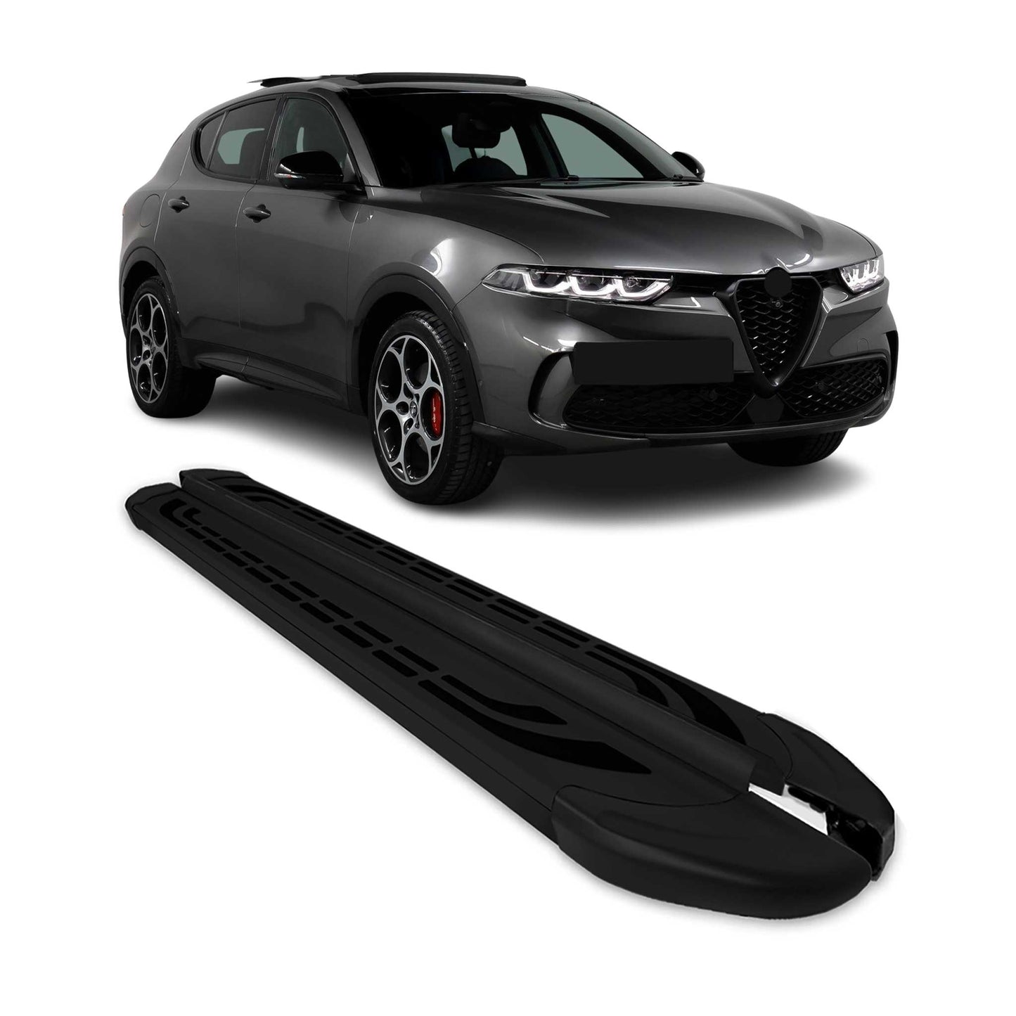 2023-2026 Alfa Romeo Tonale Running Boards Side Steps Black