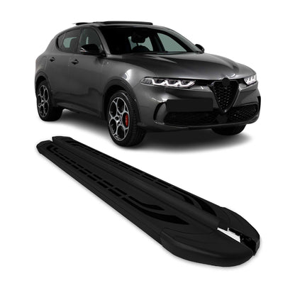 2023-2026 Alfa Romeo Tonale Running Boards Side Steps Black
