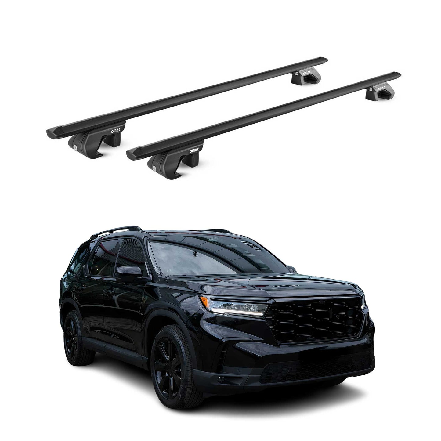2023-2026 Honda Pilot Roof Rack Cross Bars Black Luggage Carrier 2 Pcs