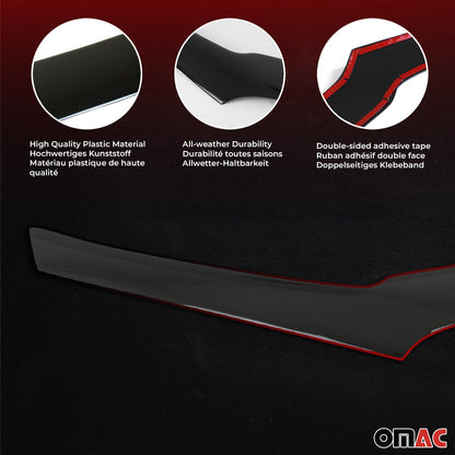 2002-2011 Dodge Ram 1500 Front Bug Shield Hood Deflector 1 Pc Smoke Stick Install