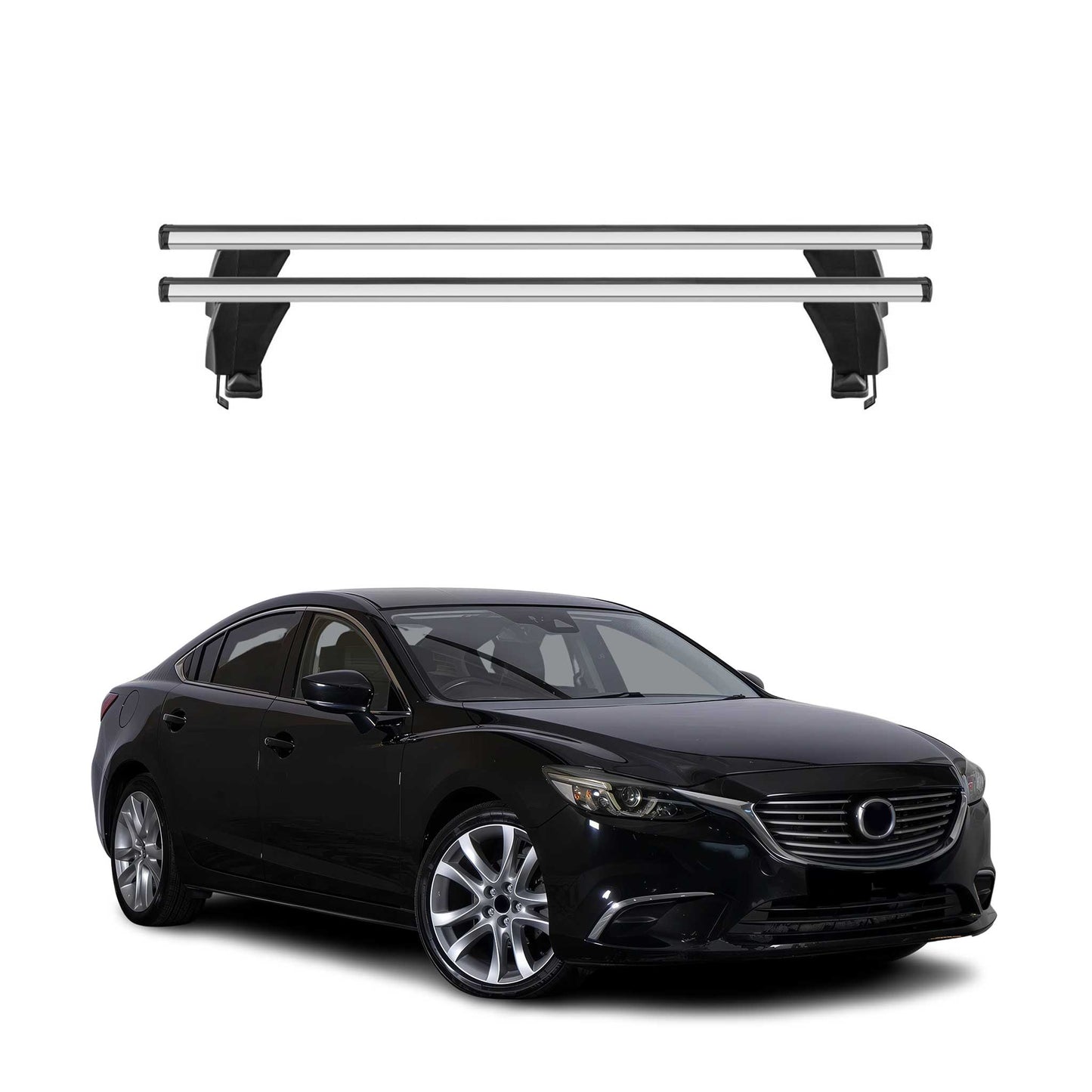 2014-2017 Mazda 6 Roof Rack Cross Bars Silver