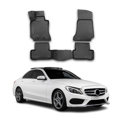 2022-2026 Mercedes C Class W206 Wagon Floor Mats Liners Full Set All Weather Black
