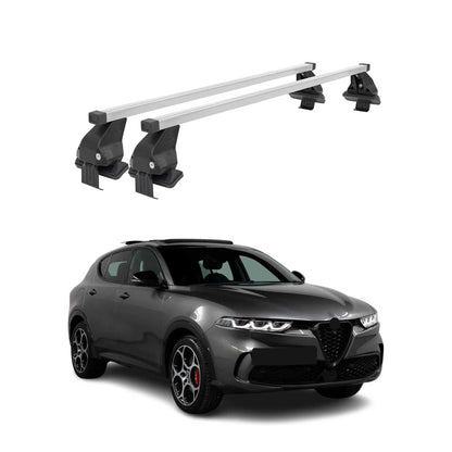 2023-2026 Alfa Romeo Tonale Roof Rack Cross Bars Silver
