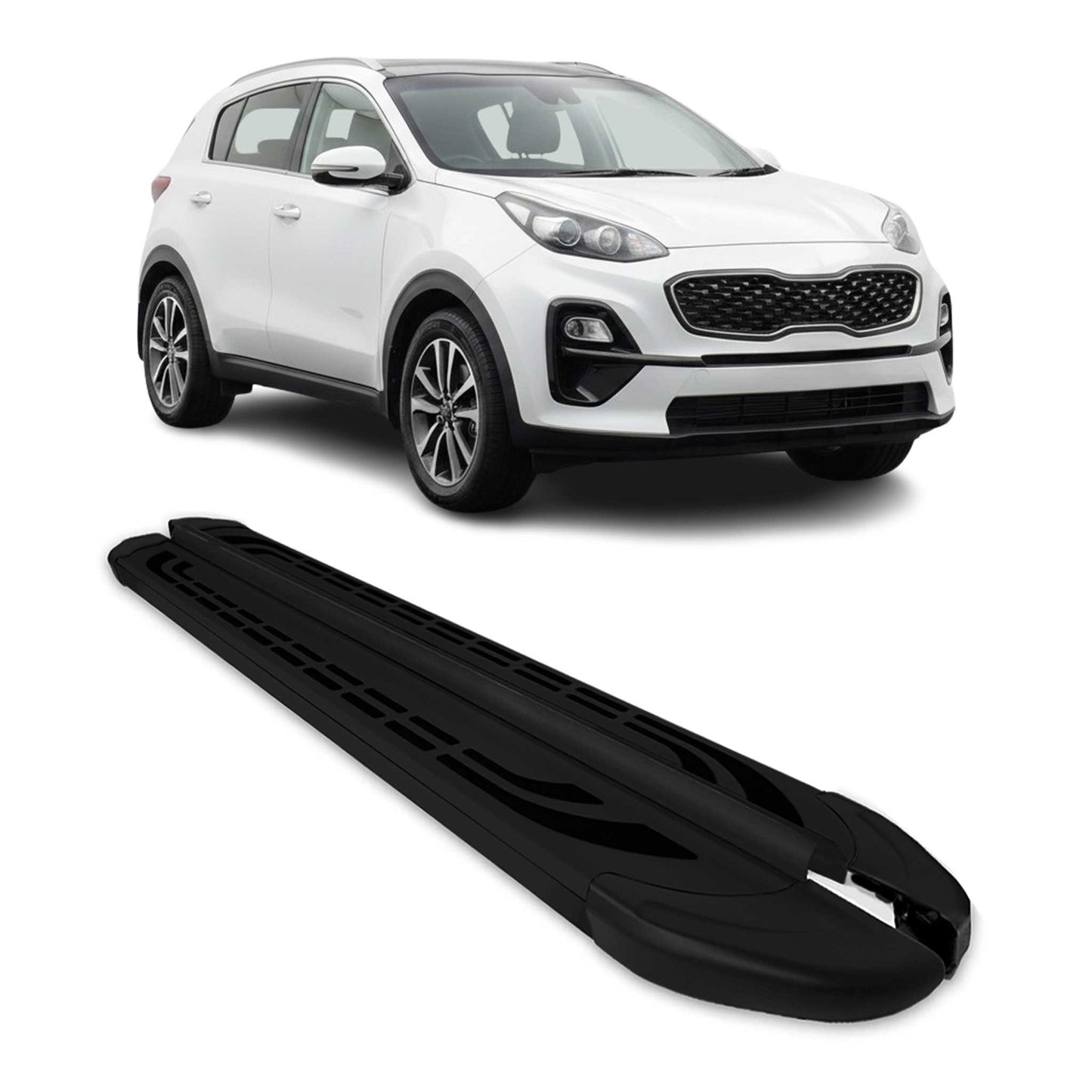 2016-2021 Hyundai Tucson Running Boards Side Steps Black