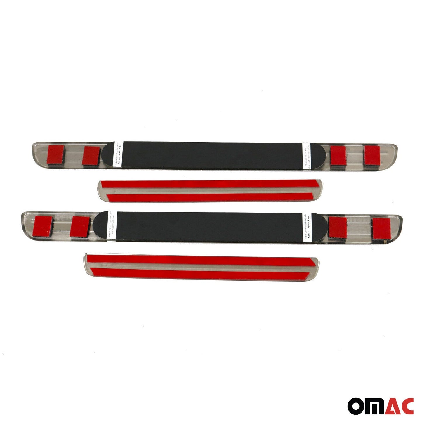 Fiat 500L 500X Door Sill Scuff Plate Illuminated Sport Stainless Steel Silver 4 Pcs
