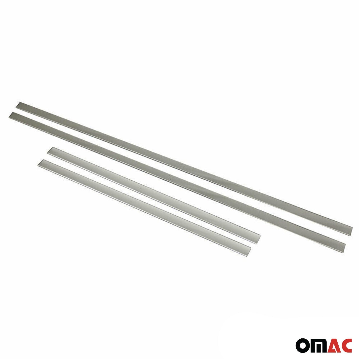 2011-2018 Volvo S60 Side Door Molding Trim Skirt Garnish Stainless Steel Silver 4 Pcs