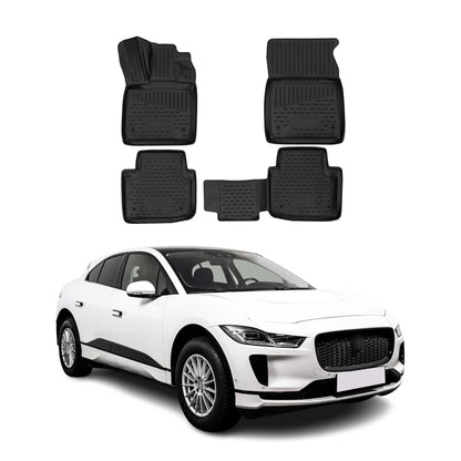 2019-2024 Jaguar I-Pace Floor Mats Liners Full Set All Weather Black