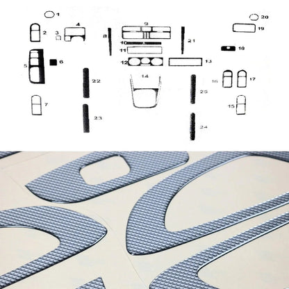 2000-2005 VW Jetta A4 Carbon Look Dashboard Console Trim Kit 25 Pcs