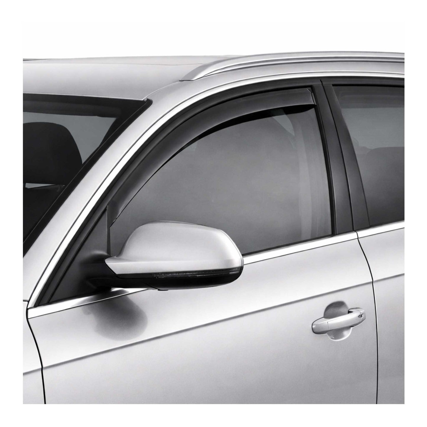 2008-2012 Audi A4 Wagon Window Visor Vent Rain Deflector 2Pcs Smoke