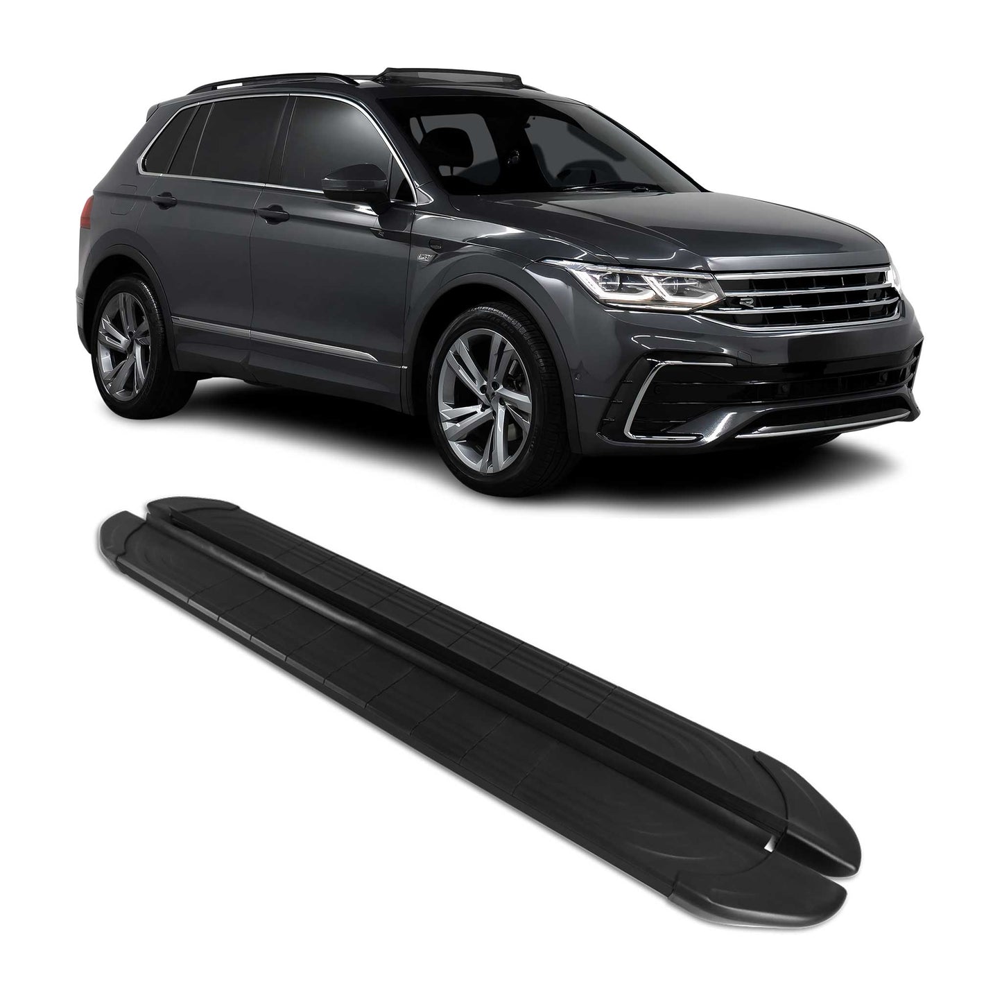 2018-2023 VW Tiguan 2.gen 2018-2023 Running Boards Side Steps Black
