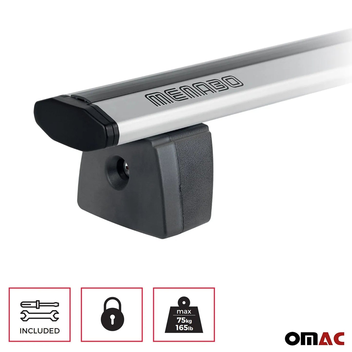 Ford F-150 F-250 F-350 Truck Bed Rack System Alu Pick Up Sliding Rack Silver 4Pcs