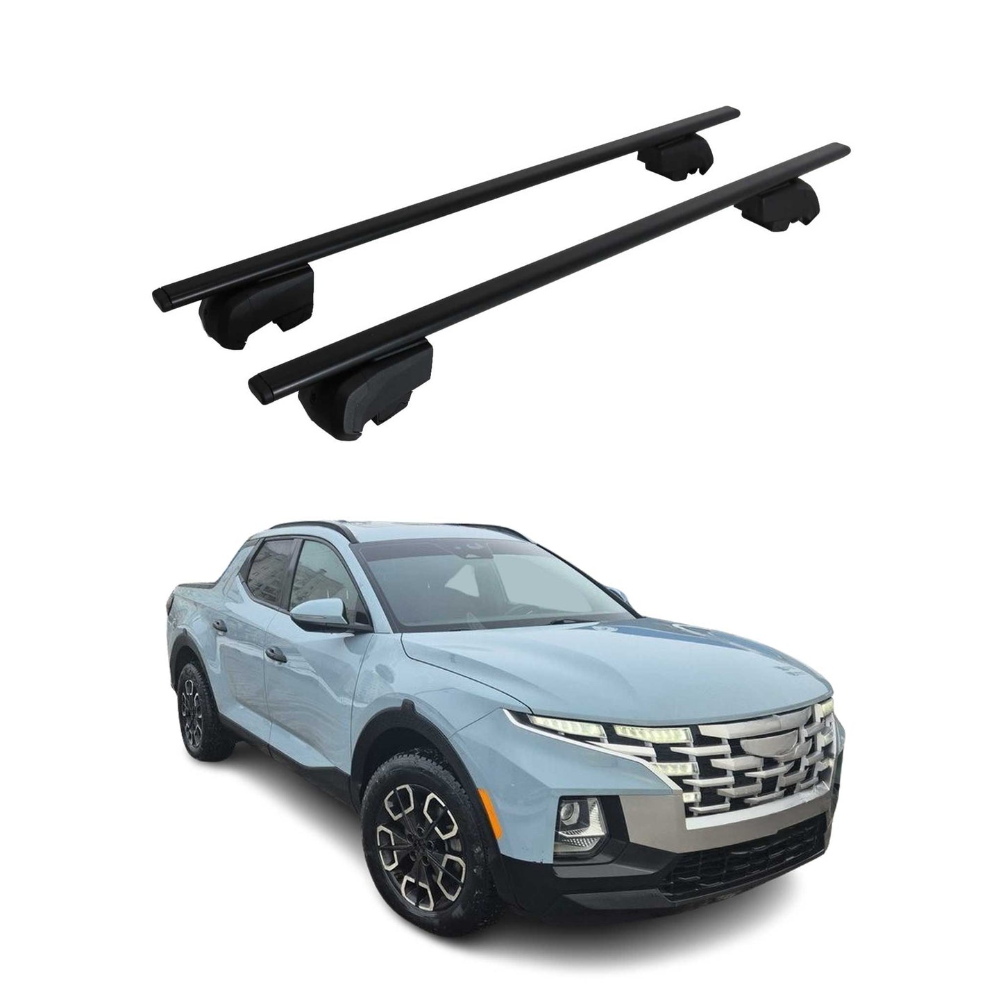 2022-2026 Hyundai Santa Cruz Roof Rack Cross Bars Black