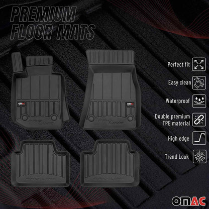 2019-2026 BMW 3 Series G20 Sedan / G21 Touring Premium Floor Mats Liners Full Set All Weather Heavy Duty