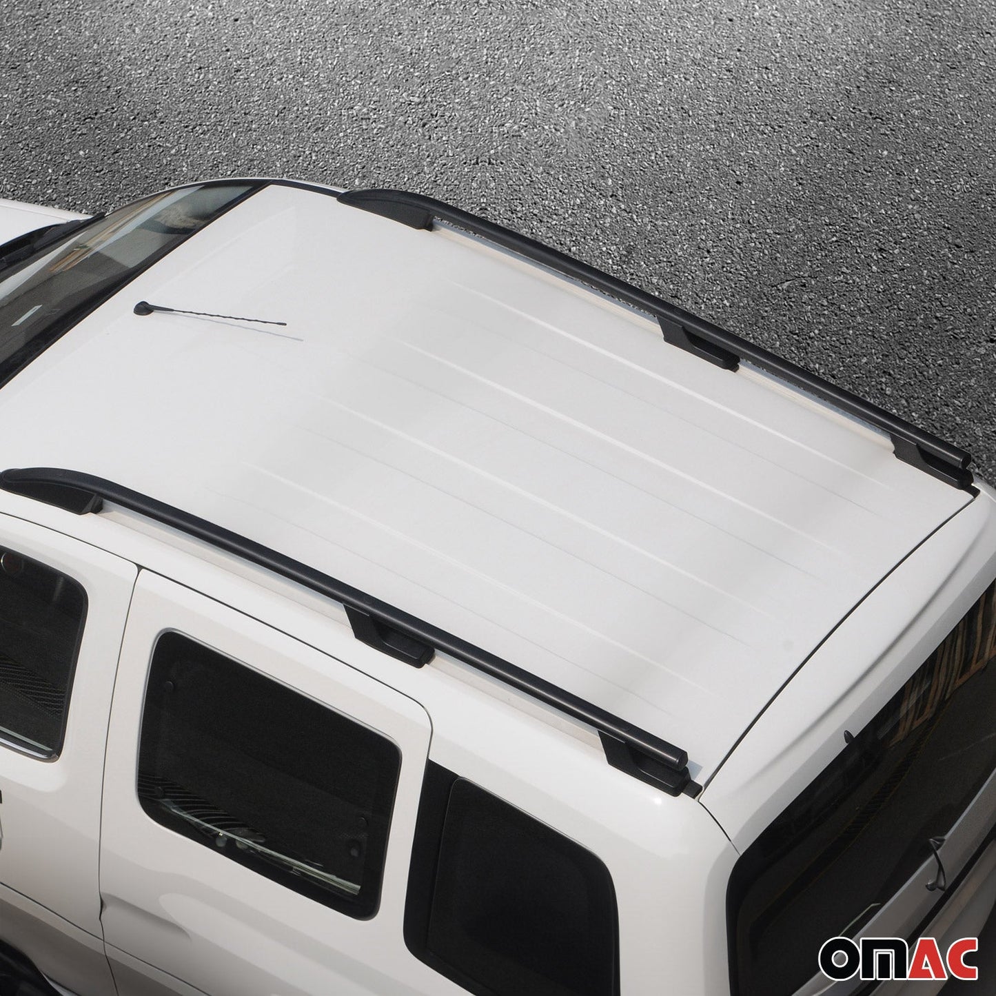 2015-2026 Ford Transit L1 SWB Roof Rack Rails Side Rails Black