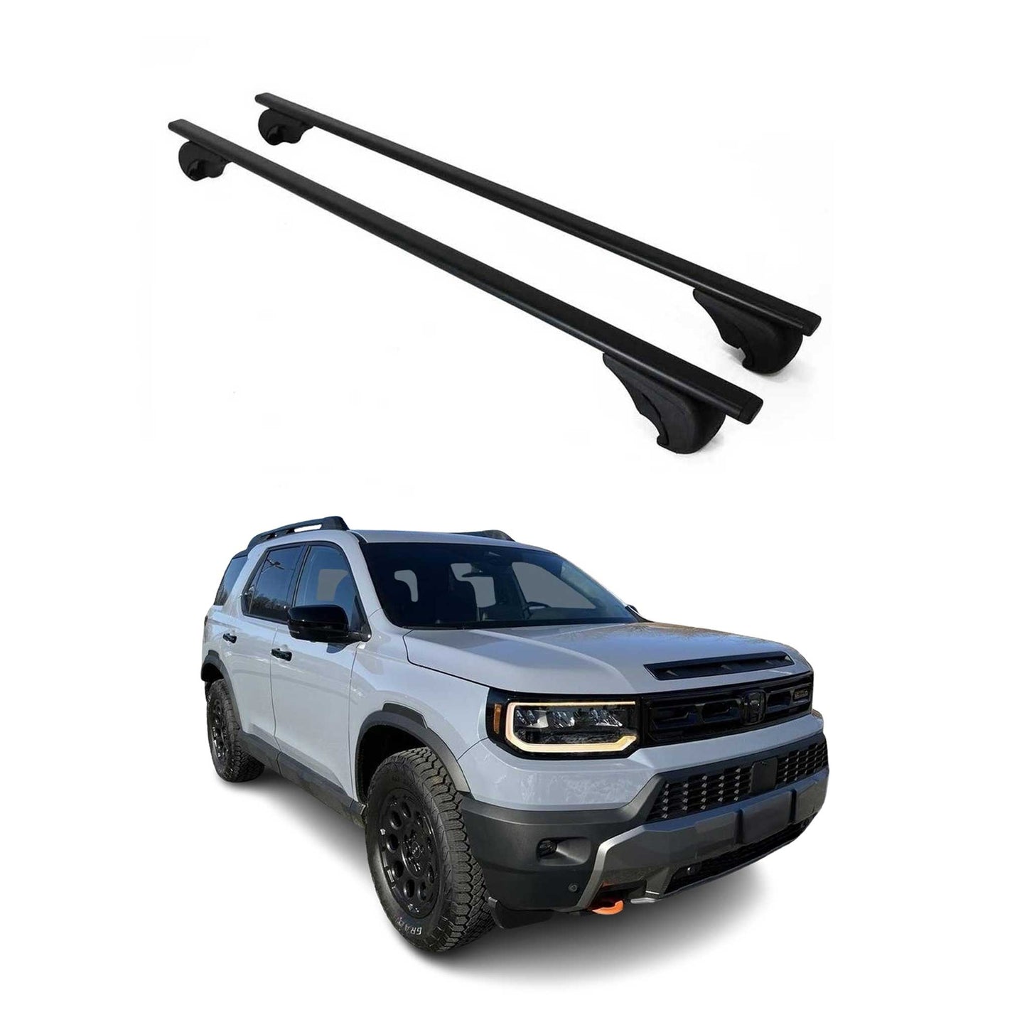 2019-2025 Honda Passport 3.gen Roof Rack Cross Bars Black