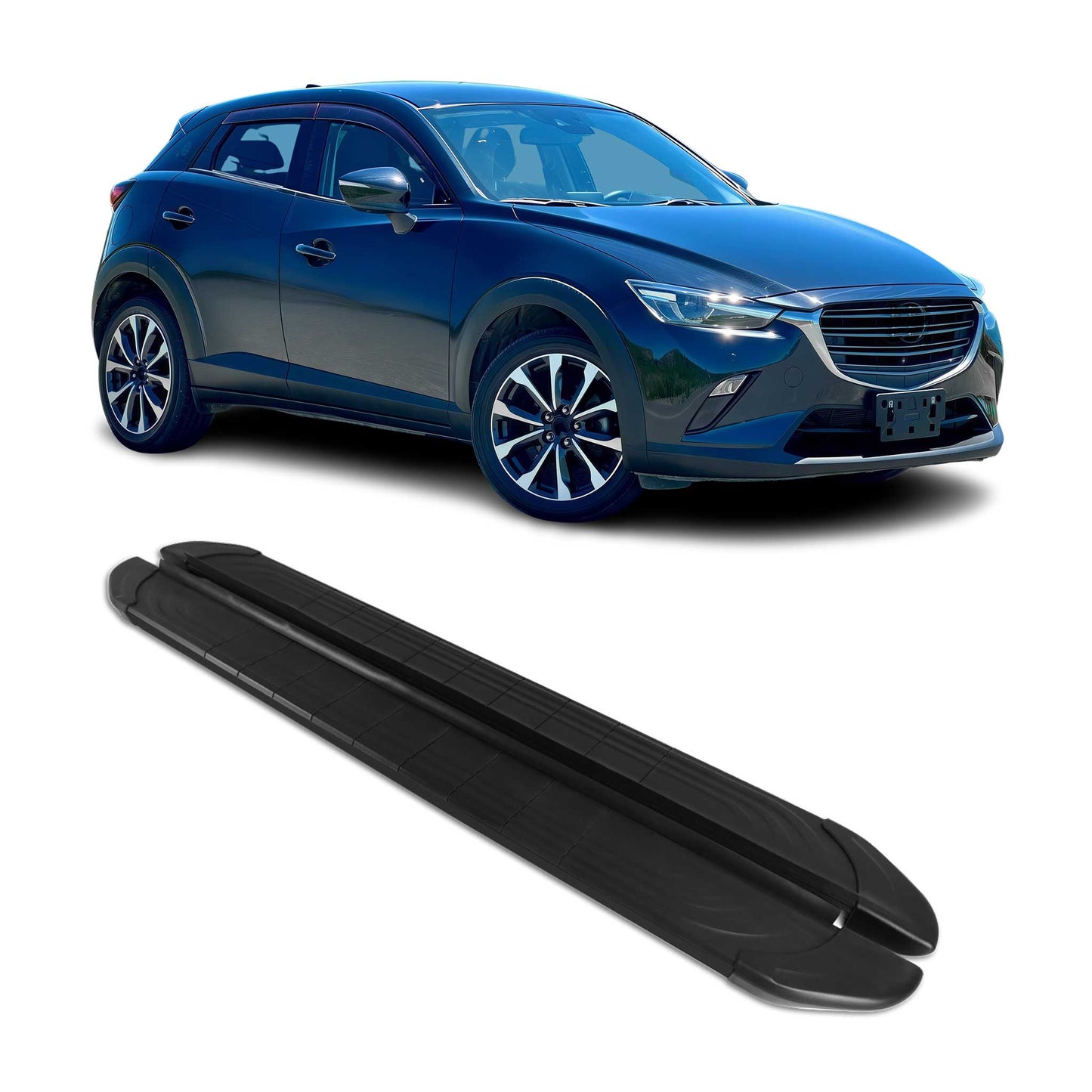 2016-2021 Mazda CX-3 Running Boards Side Steps Black