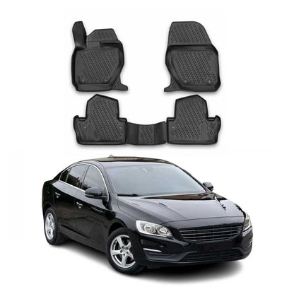 2013-2018 Volvo S60 Floor Mats Liners Full Set All Weather Black