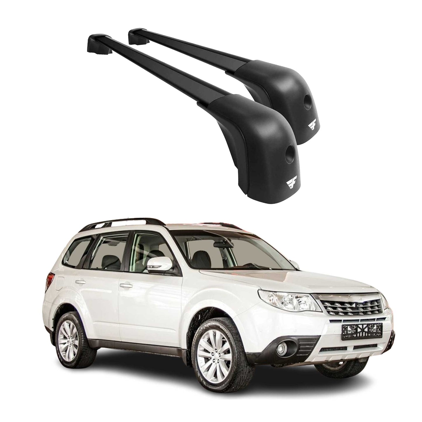 2009-2018 Subaru Forester Roof Racks Cross Bars Black