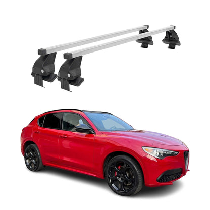 2018-2026 Alfa Romeo Stelvio Roof Rack Cross Bars Luggage Carrier 2 Pcs