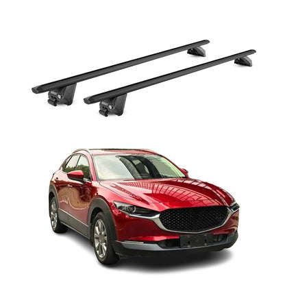 2020-2026 Mazda CX-30 Roof Rack Cross Bars Luggage Carrier Alu Black 2x
