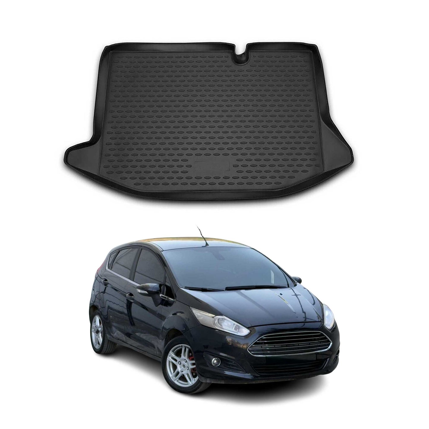 2011-2019 Ford Fiesta 4.gen Cargo Liner Trunk Mat All Weather 5Door Black
