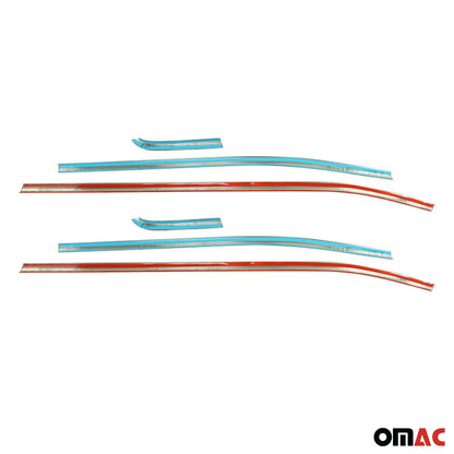 2019-2024 Jeep Renegade Window Molding Trim Streamer Steel Dark 6 Pcs