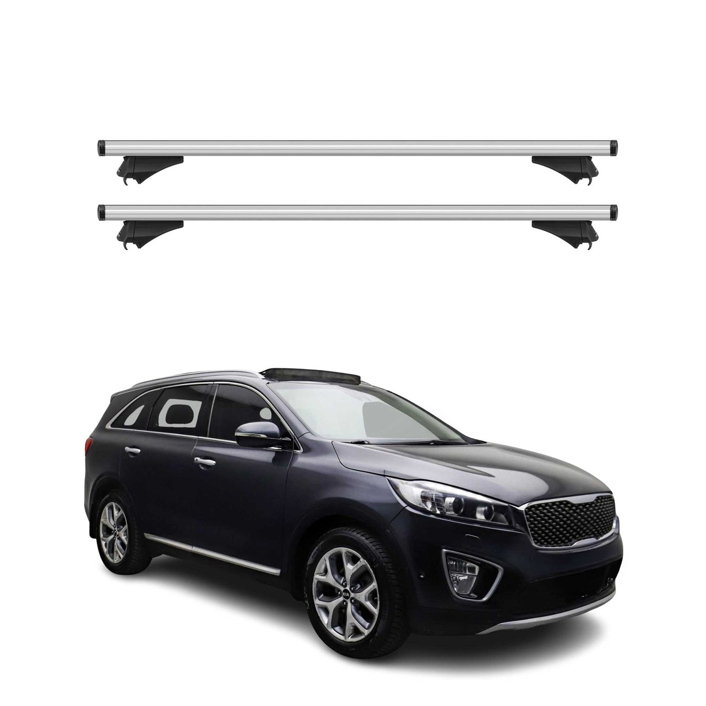 2019-2020 Kia Sorento Roof Rack Cross Bars Silver
