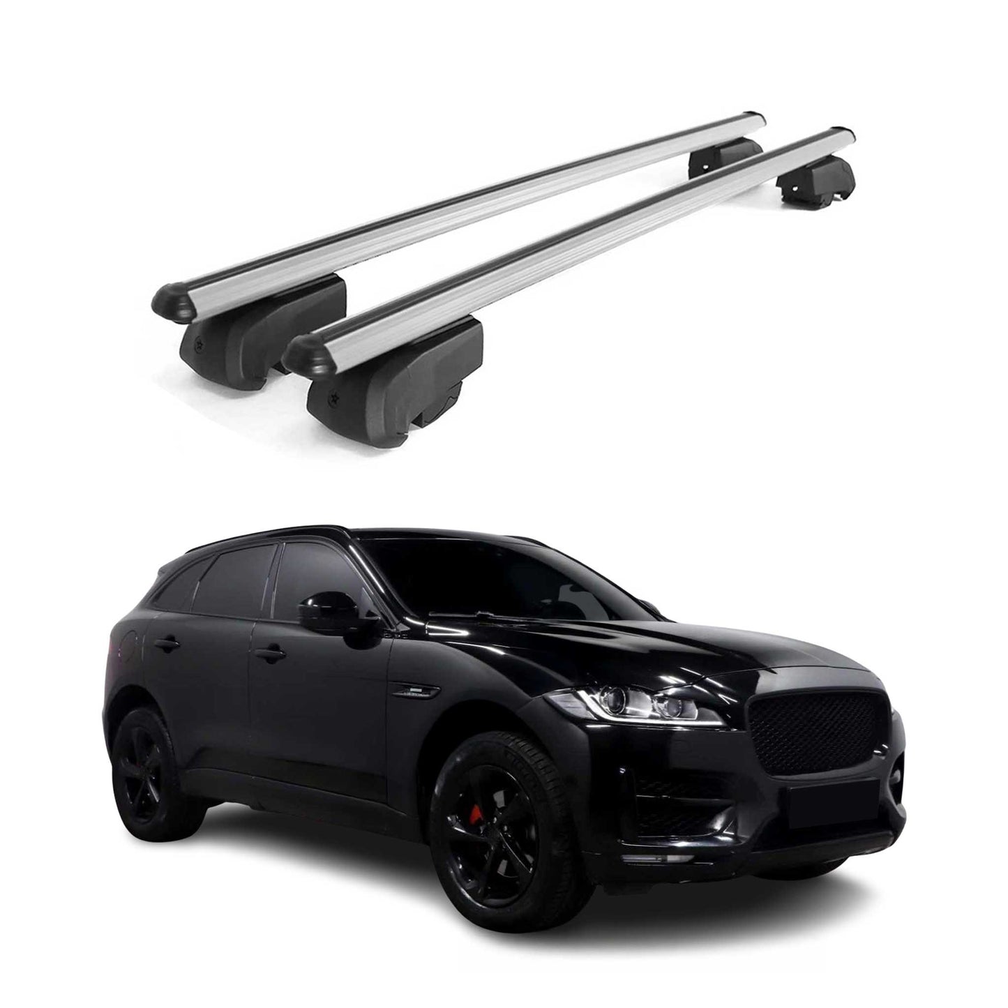 2017-2026 Jaguar F-Pace Roof Rack Cross Bars Silver