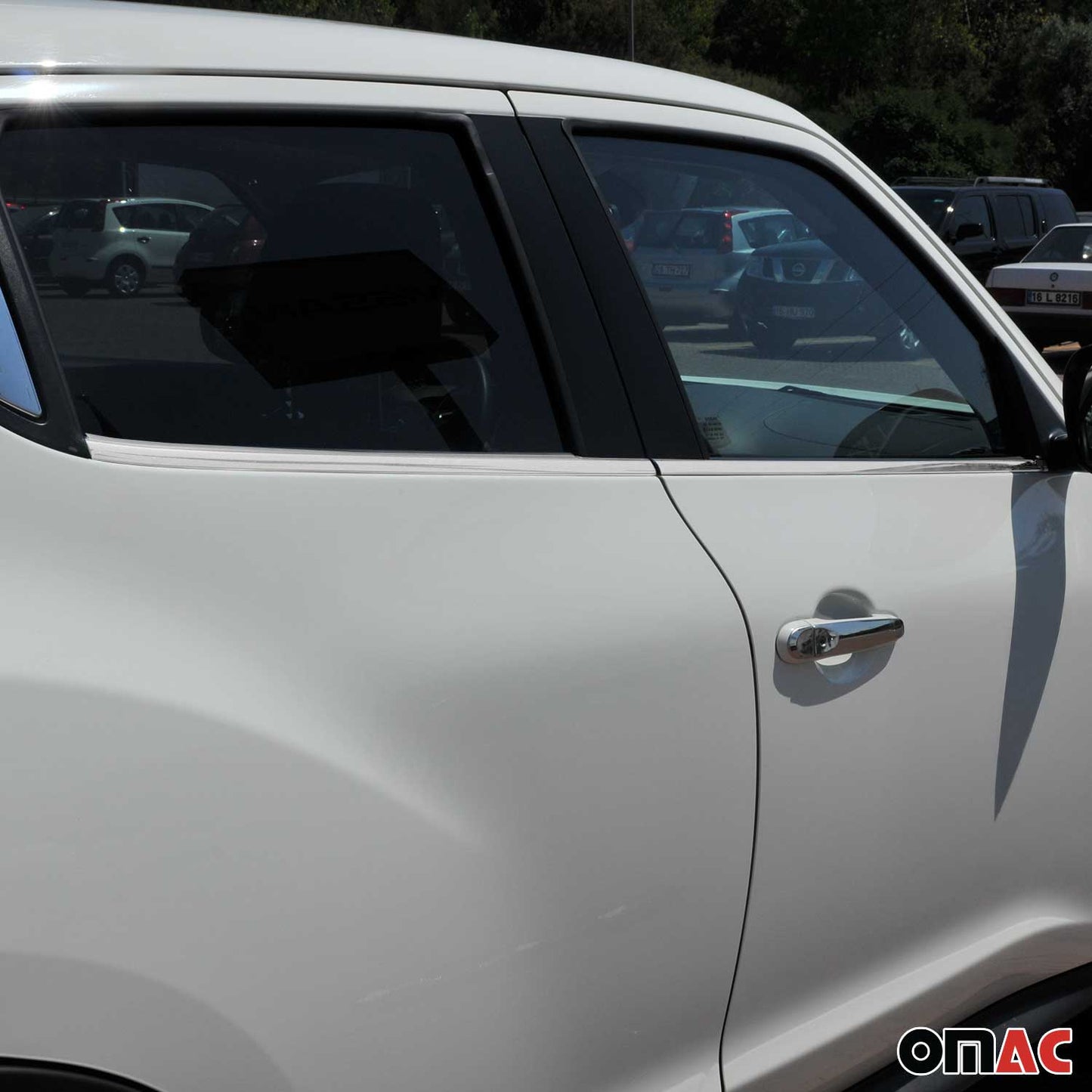 2011-2017 Nissan Juke Window Molding Trim Streamer Brushed Stainless Steel Silver 4Pcs