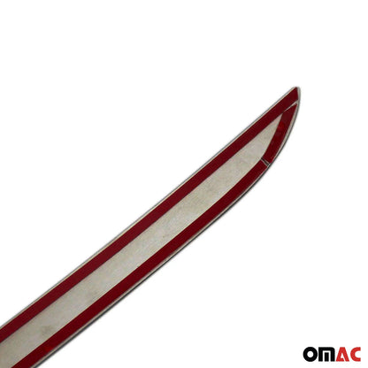 2018-2024 VW Tiguan Allspace Rear Trunk Molding Trim Stainless Steel Dark 1Pc