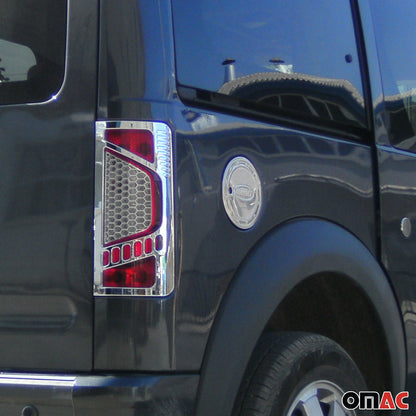 2010-2013 Ford Transit Connect Fuel Cap Cover & Door Streamer Trim Set Stainless Steel