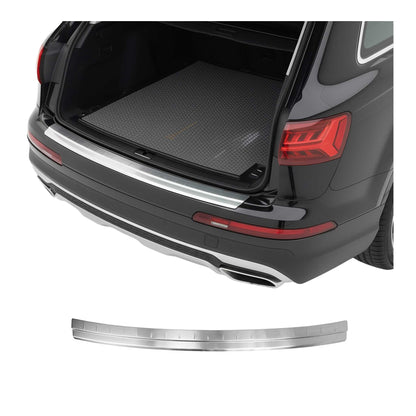2017-2024 Audi Q7 4M Rear Bumper Guard Stainless Steel Brushed