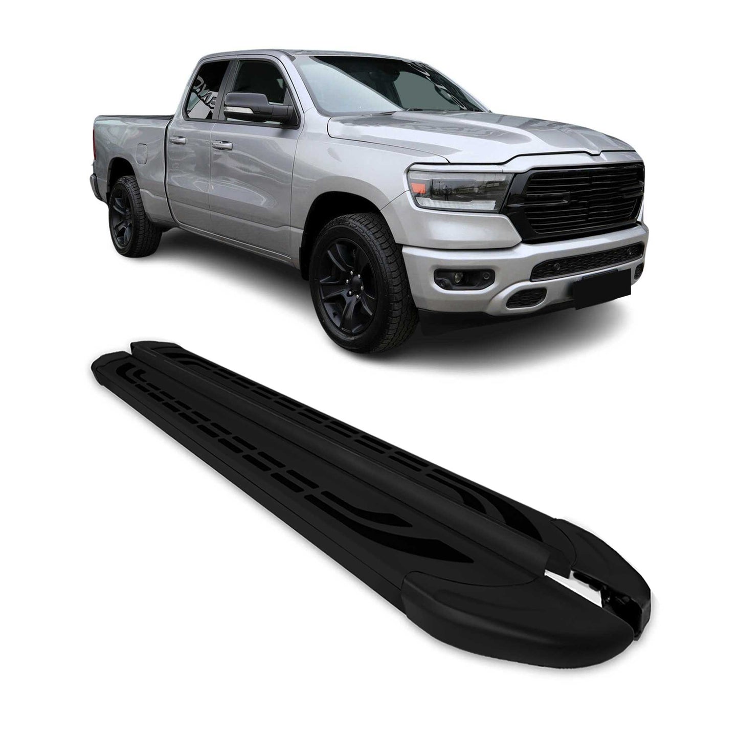 2019-2026 Ram 1500 Crew Cab Nerf Bar Side Step Running Boards Alu 2x