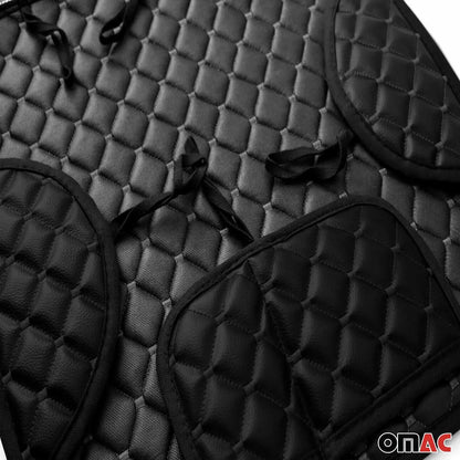 Cadillac Leather Breathable Front Seat Cover Pads Black