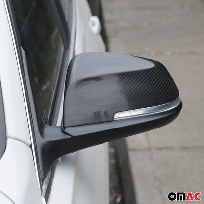 2013-2015 BMW X1 E84 Side Mirror Cover Caps Gloss Carbon