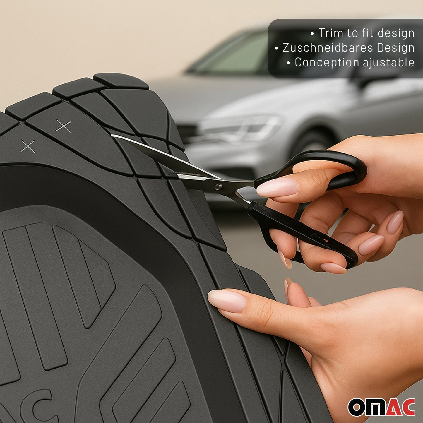 2023-2024 Nissan Ariya Heavy Duty Trim to fit Floor Mats Liner Black All Weather 4Pcs