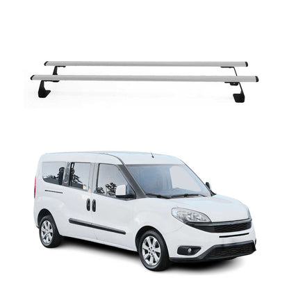 2015-2022 RAM ProMaster City Roof Rack Cross Bars Steel Silver 2Pcs