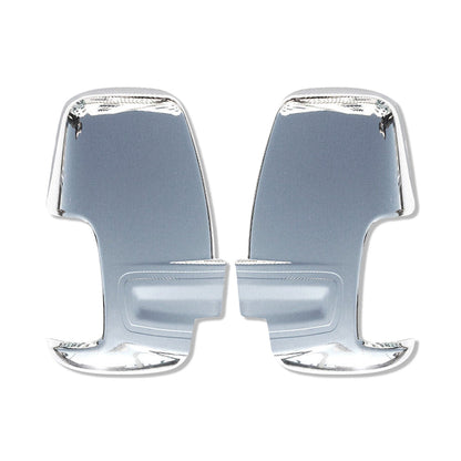 2015-2026 Ford Transit Side Mirror Cover Caps Stainless Steel Chrome Silver 2 Pcs