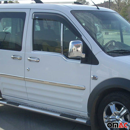 2010-2013 Ford Transit Connect Fuel Cap Cover & Door Streamer Trim Set Stainless Steel