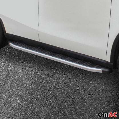 2011-2017 BMW X3 F25 Running Boards Side Steps Silver & Black