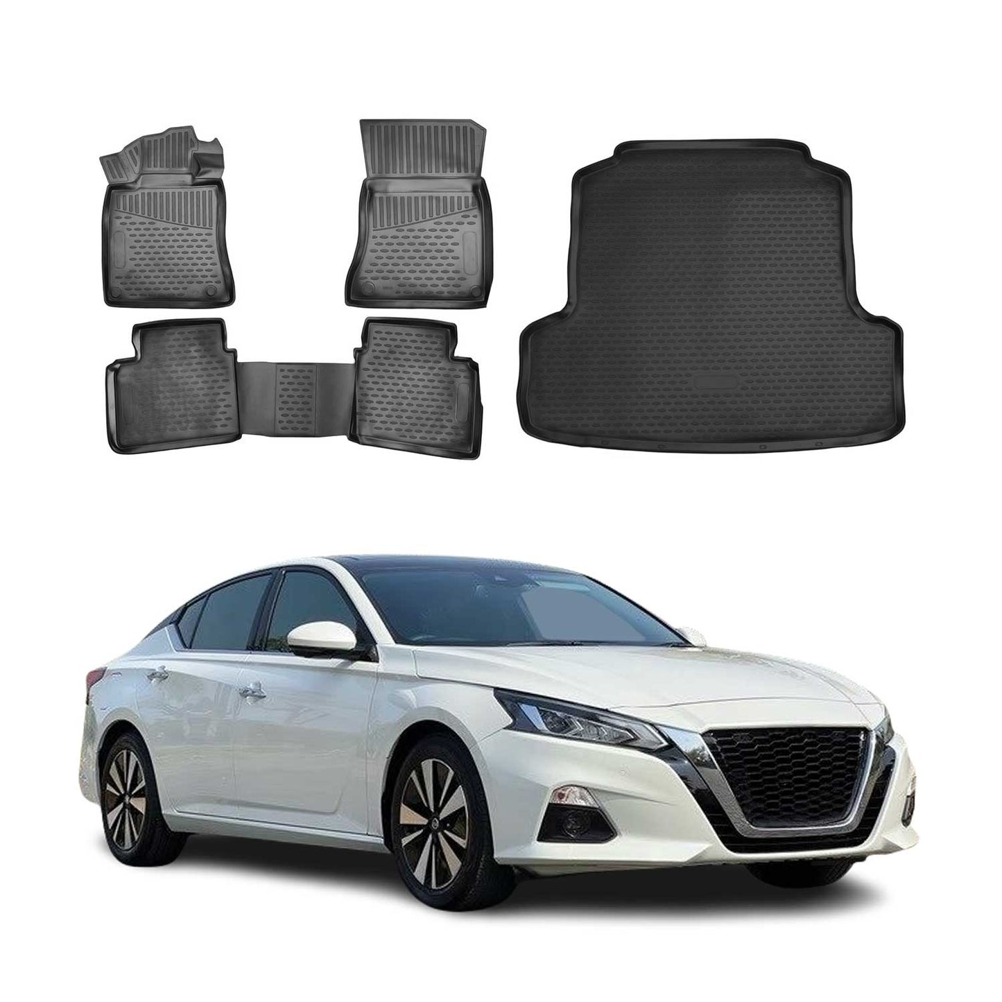 2019-2026 Nissan Altima Floor Mats & Cargo Liner Full Set Black