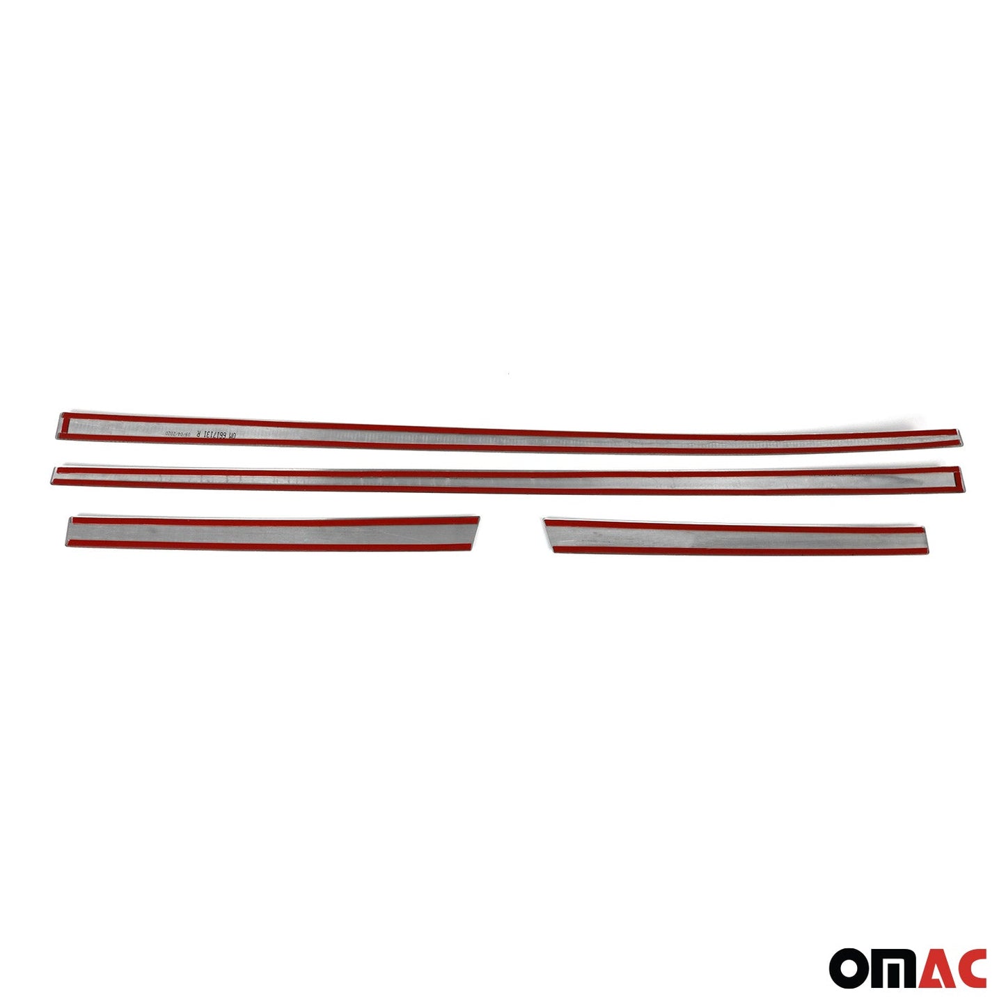 2007-2012 Dodge Nitro Side Door Molding Trim Skirt Garnish Stainless Steel Silver 4Pcs