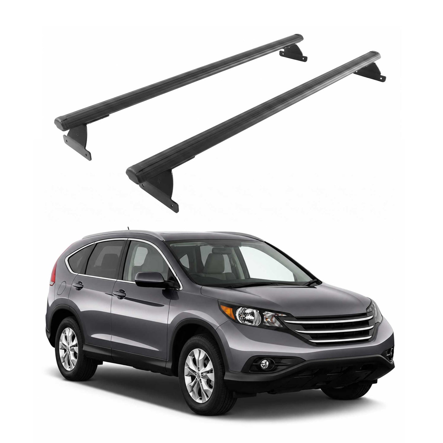 2012-2016 Honda CR-V Roof Rack Cross Bars Black