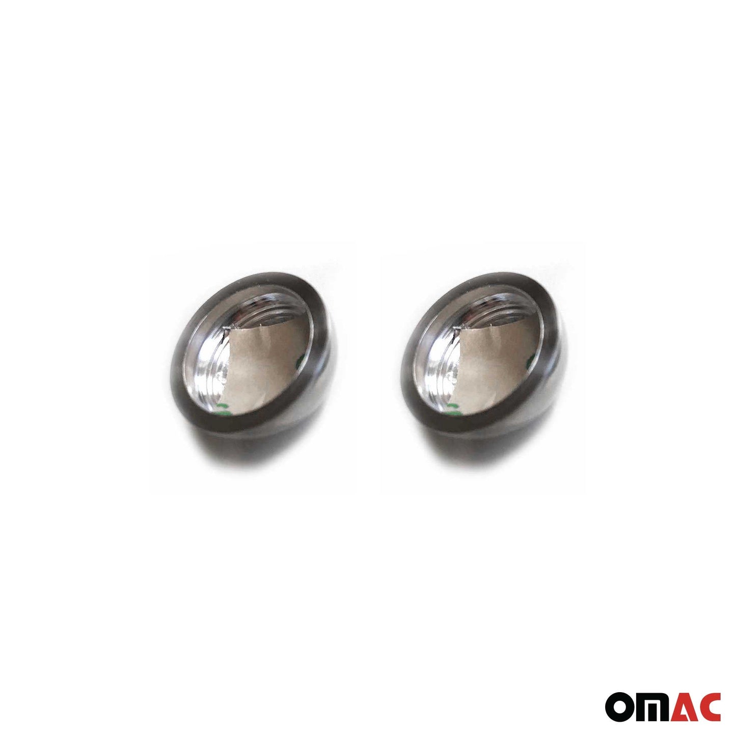 1998-2007 Smart ForTwo Turn Signal Handle Cap Cover Trim Stainless Steel Chrome 2 Pcs
