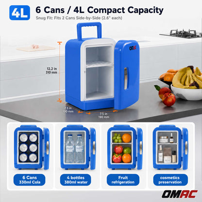 Mini Fridge 4L Portable Car Freezer Cooler Warmer Truck Travel 12V Refrigerator