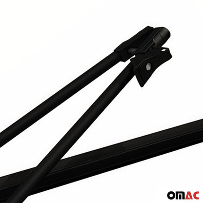2Pcs Pro Bike Carrier Roof Mount Black Alu Bicycle Rack Cycling Car Truck SUV