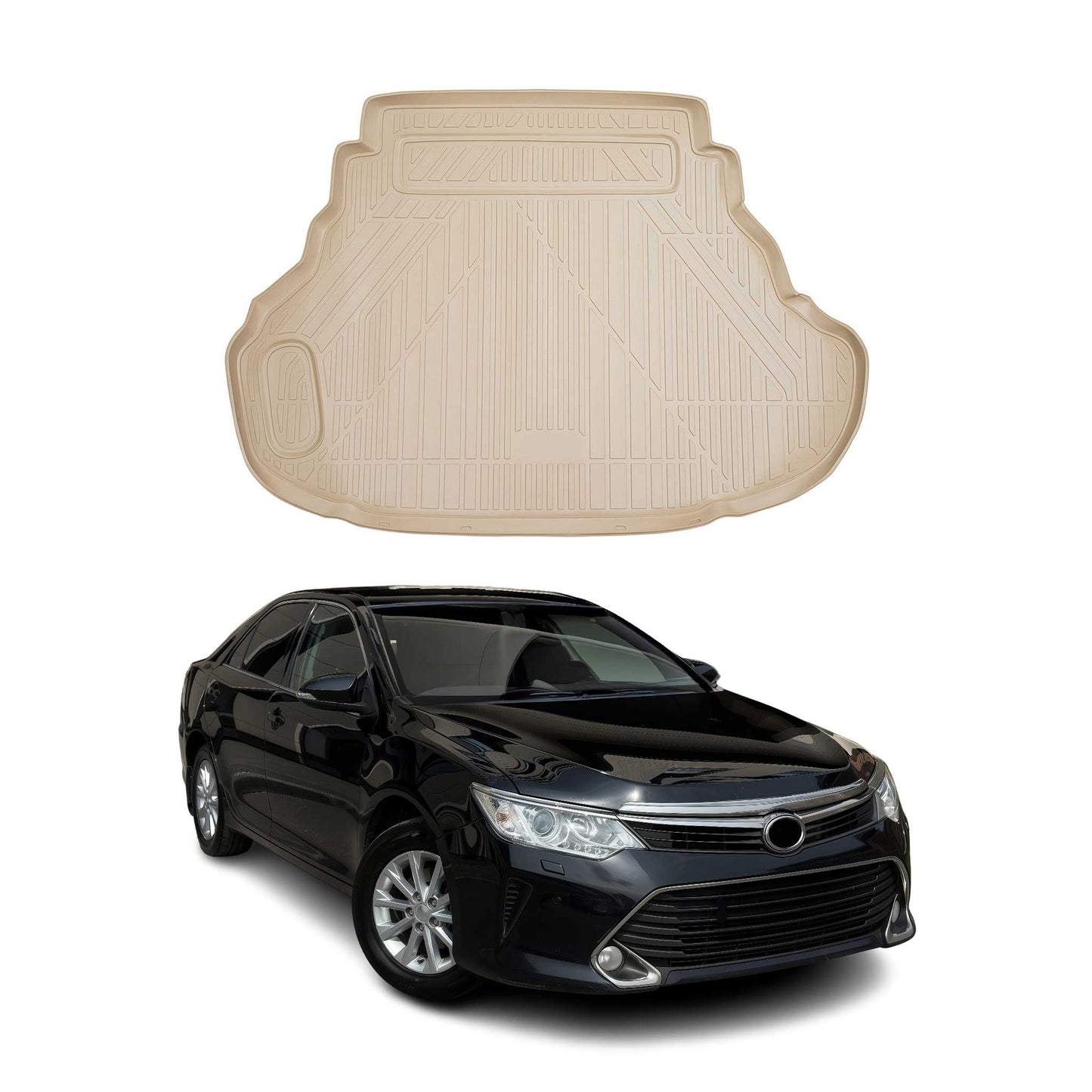 2012-2017 Toyota Camry Cargo Liner Trunk Mat All Weather Beige