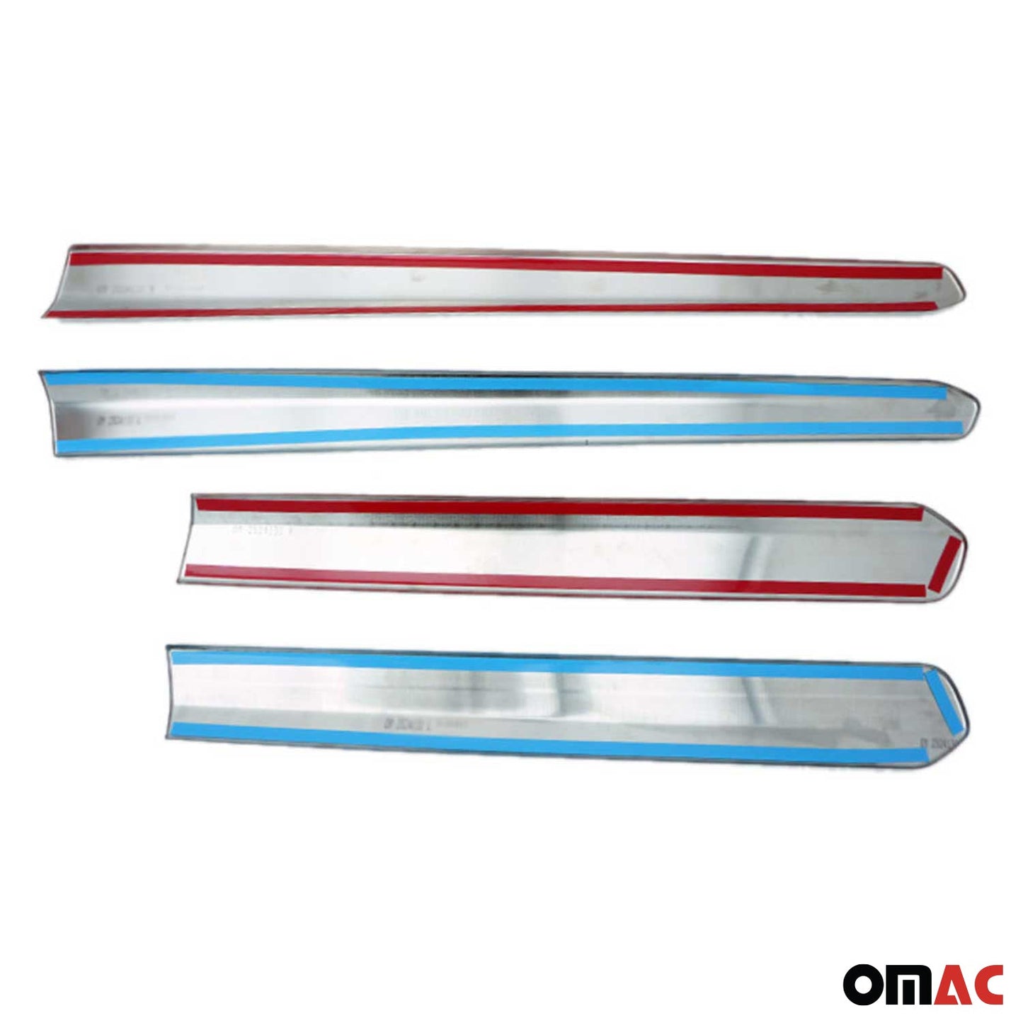 2015-2022 RAM ProMaster City Side Door Molding Trim Skirt Garnish Stainless Steel 4Pcs
