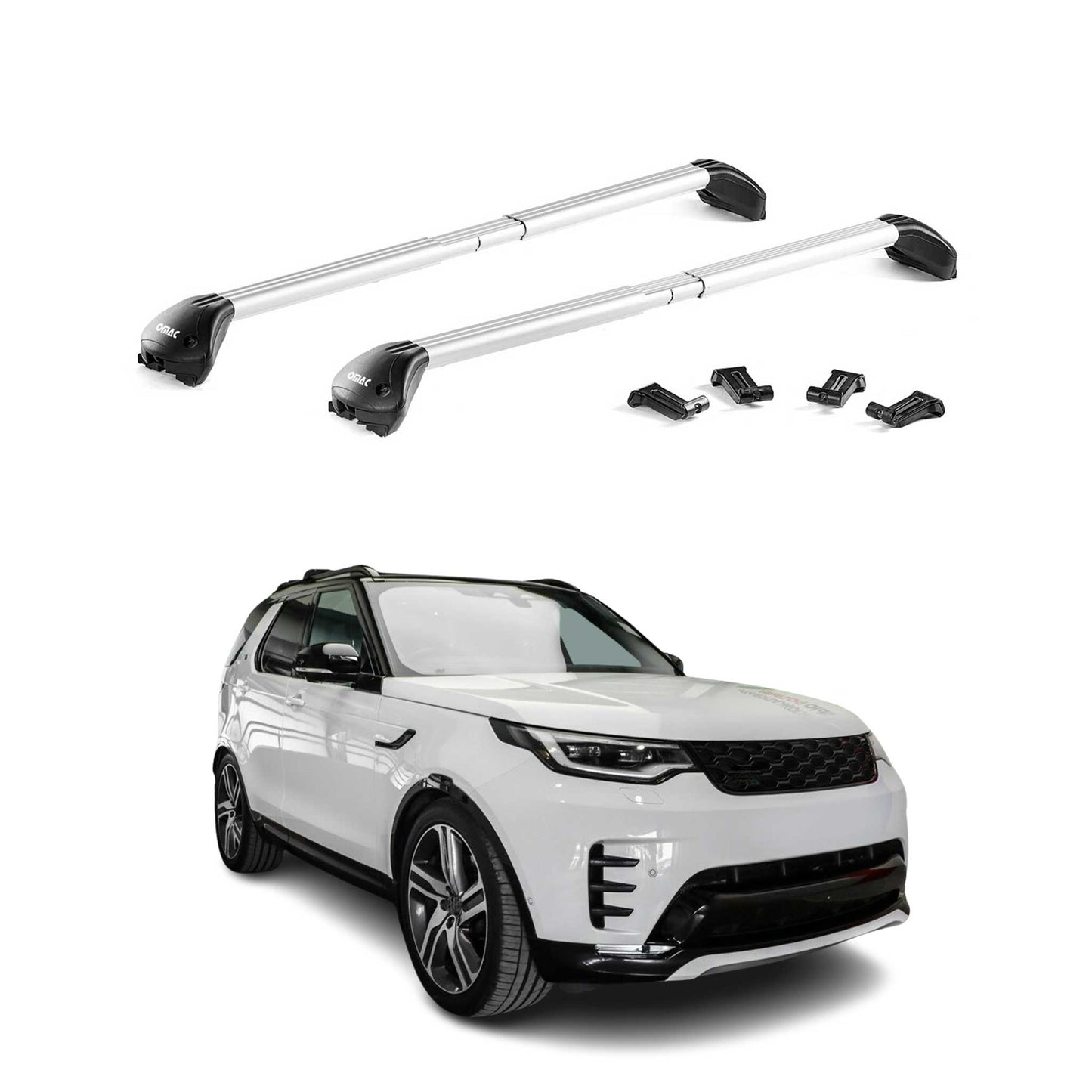 2017-2026 Land Rover Discovery Roof Rack Cross Bars Silver